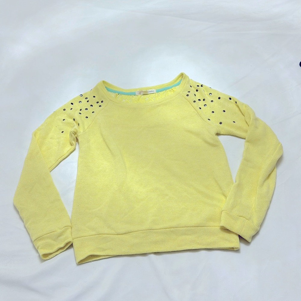 Rewind, Embellished Long Sleeve, Yellow JS
